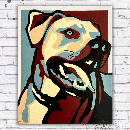 Doggy Illustration [Leinwand]