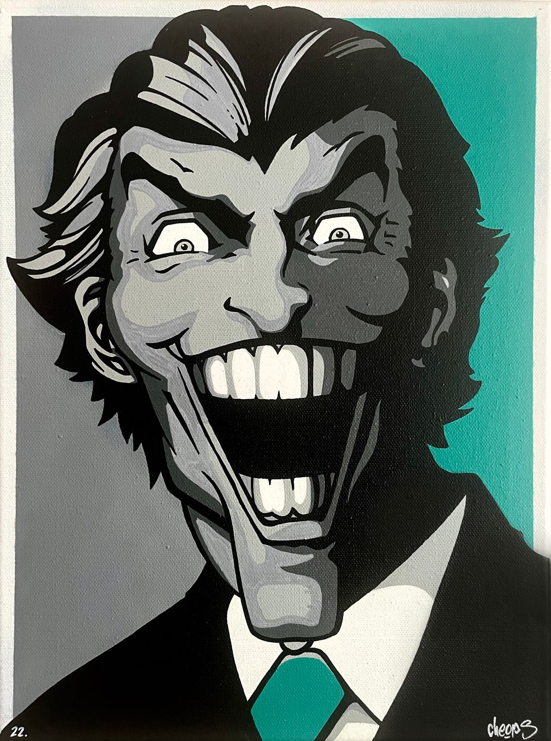Joker Illustration [Leinwand]