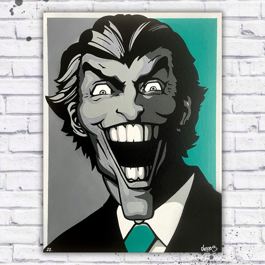 Joker Illustration [Leinwand]