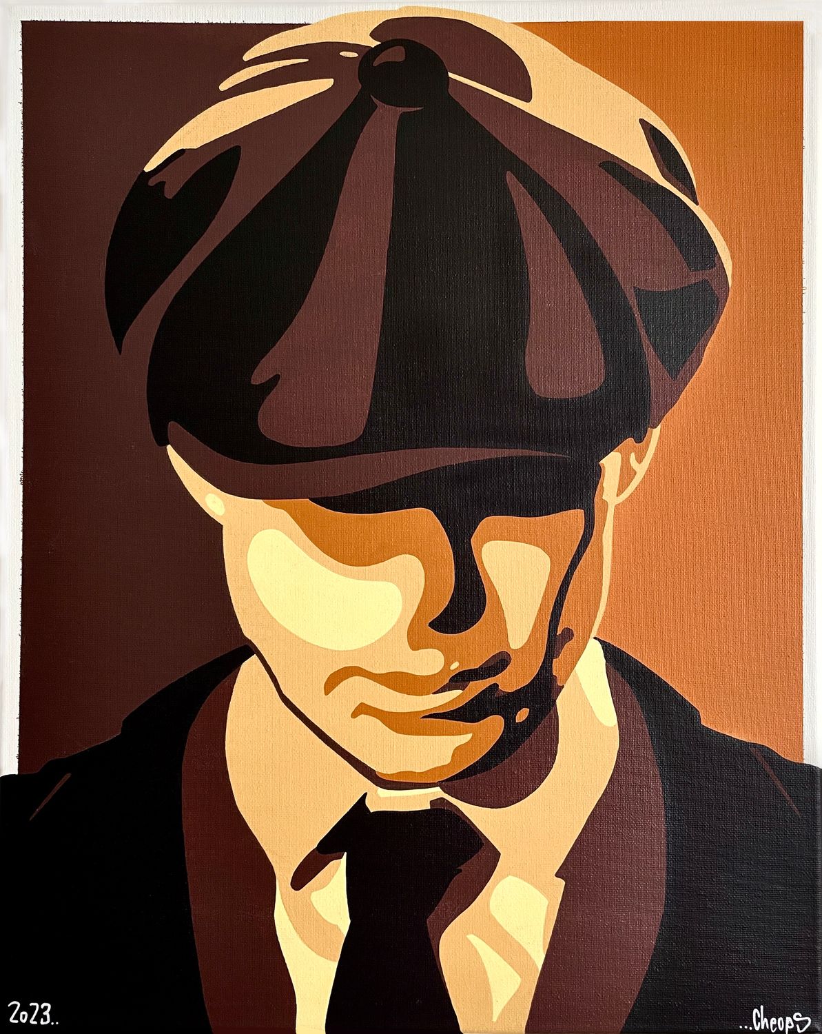 Tommy Shelby Portrait [Leinwand]