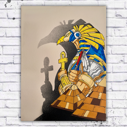 Sonnengott Ra Illustration [Leinwand]
