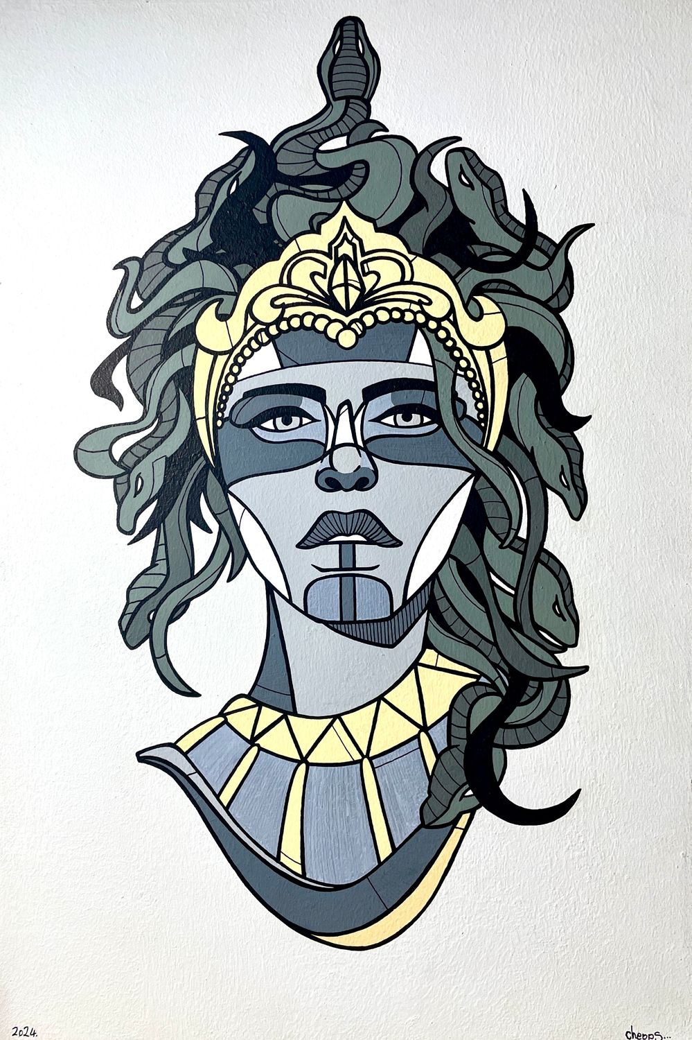 Medusa Portrait [Leinwand]