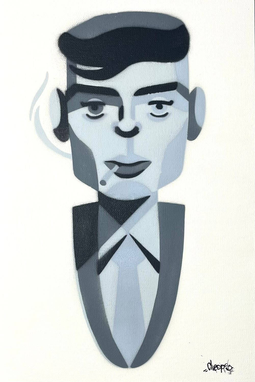 Tommy Shelby Illustration [Leinwand]